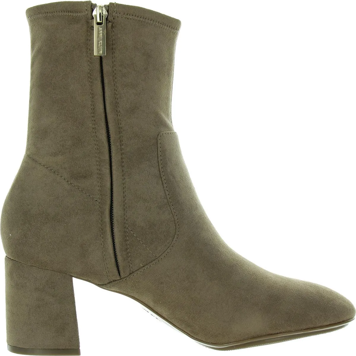 Anne Klein Womens City Faux Leather Zipper Ankle Boots