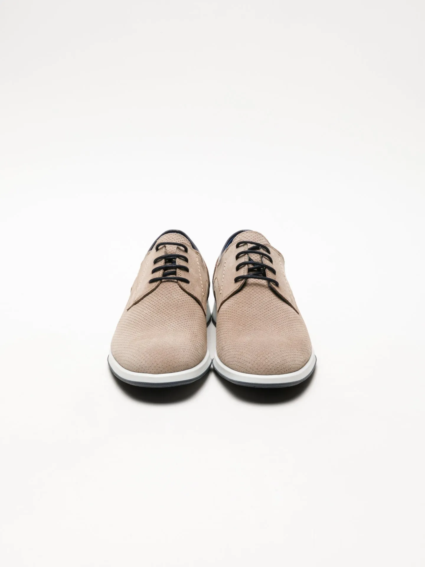 Beige Derby Shoes