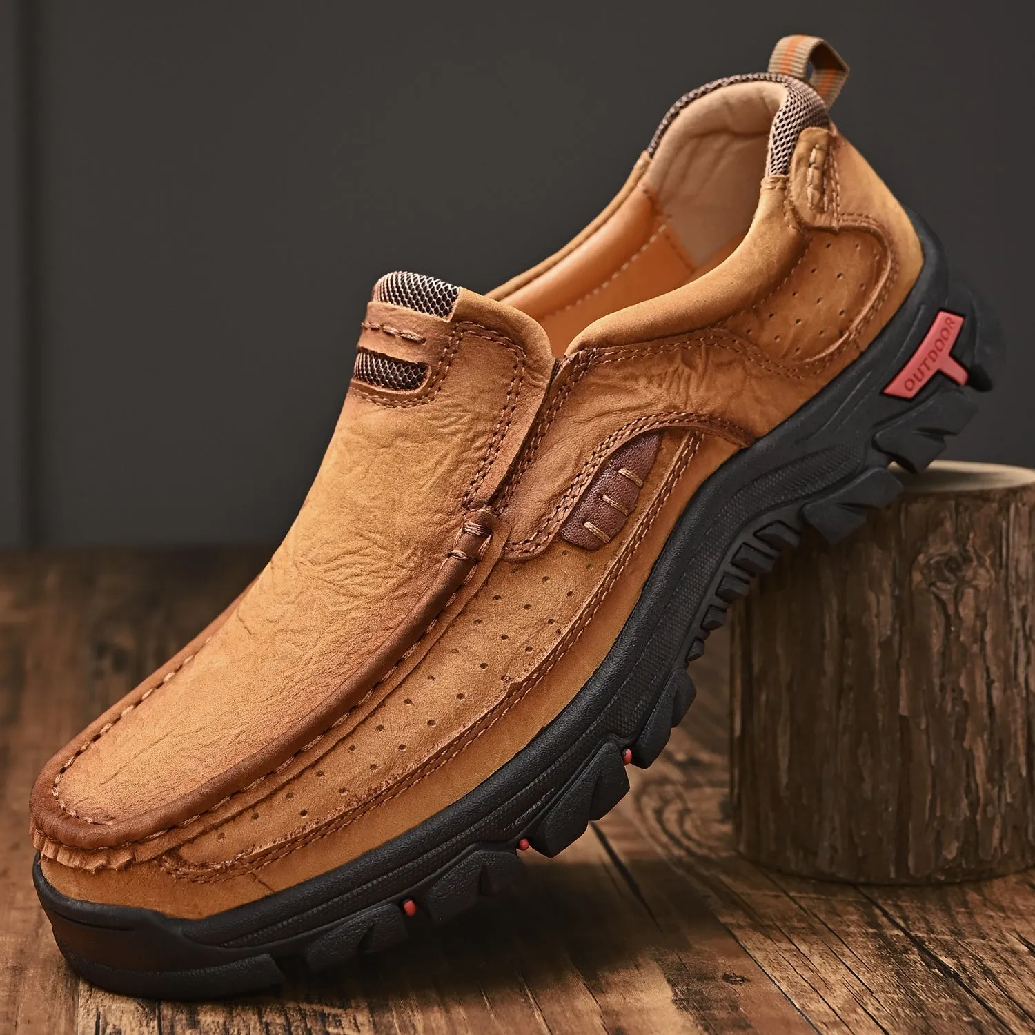 Brave Shoes™ Handmade Men's Leather Anti-Slip Lightweight Outdoor Boots