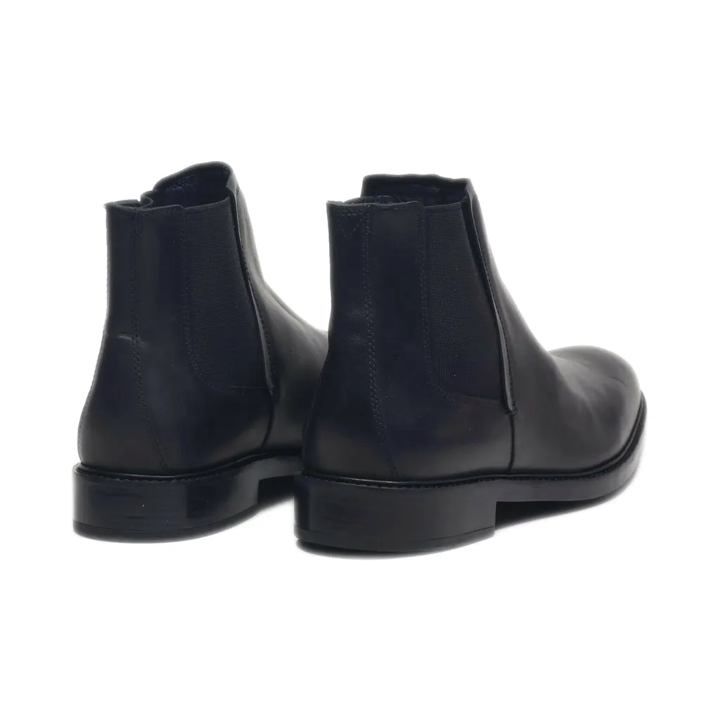 Cole Haan Ankle Boots Leather Black Colour For Men