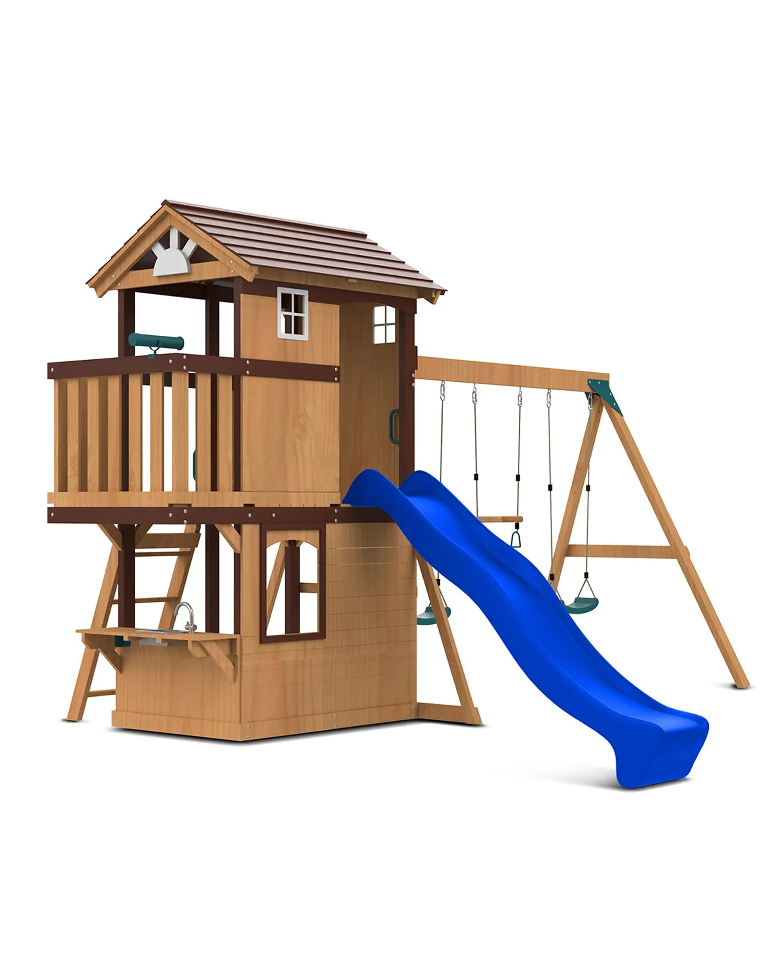 Lifespan Kids Darlington Play Centre Set with 2.2m Blue Slide