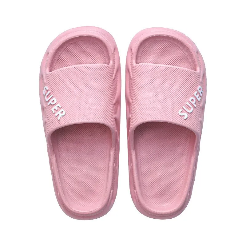 New Designer Women Home Slippers Summer Non-slip Indoor Bathroom Slide Sandals EVA Flat Shoes Women Men Shower Flip Flops