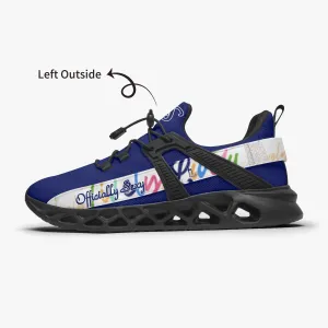 Officially Sexy Lively Collection Solid Navy Mesh Running Shoes