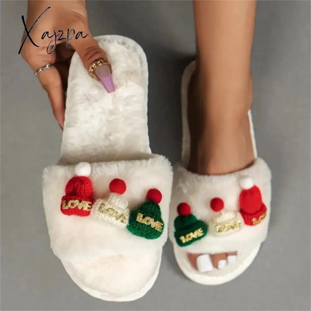 Xajzpa - Casual Living Patchwork Round Keep Warm Comfortable Shoes